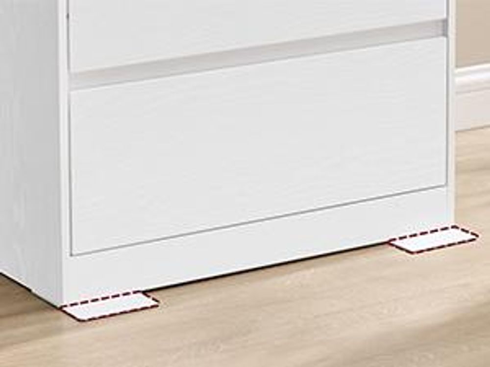 VASAGLE Kommode mit 3 Schubladen, Komodenschrank, Schubladenschrank, Wäschekommode, für Schlafzimmer, 40 x 60 x 75 cm