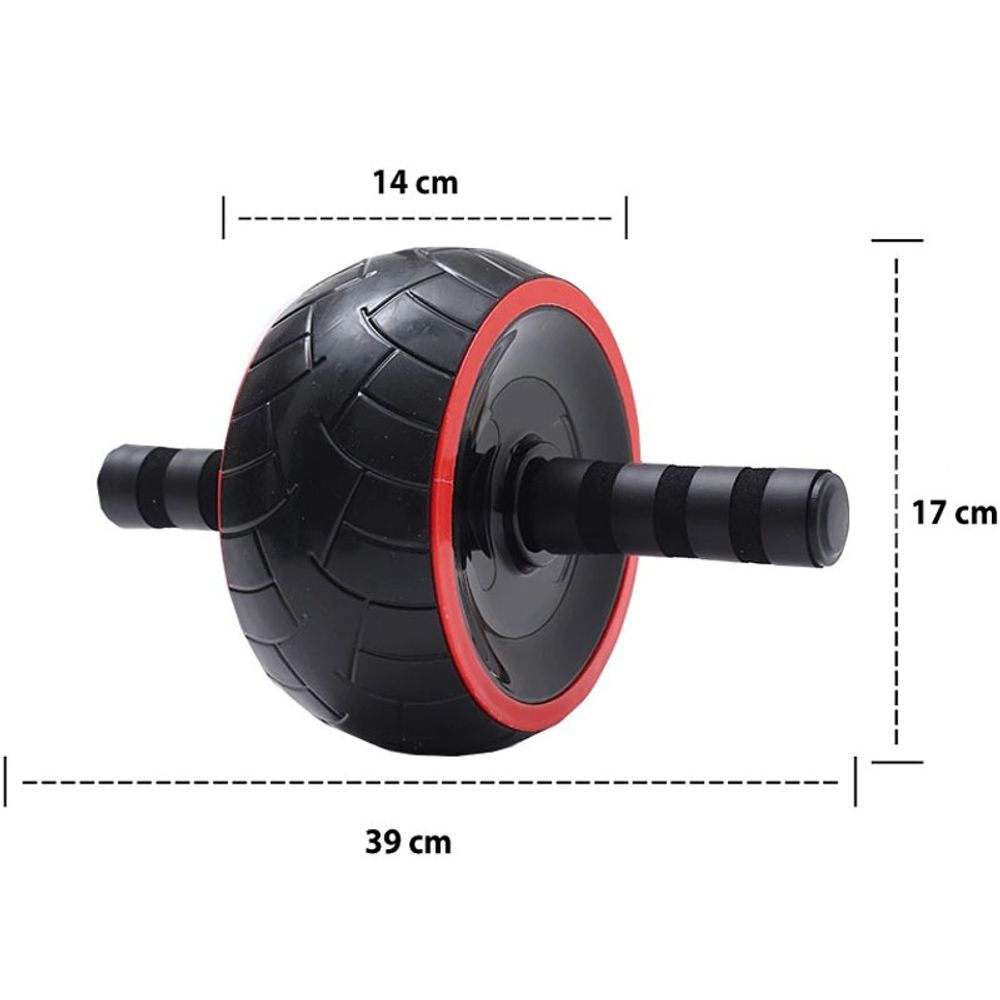 AB Roller Bauchtrainer Bauchmuskeltrainer Premium Bauch Trainer Wheel Bauchrolle Fitness Bauchroller Bauchmuskelrad Rücken Griffen Sporttrend Retoo