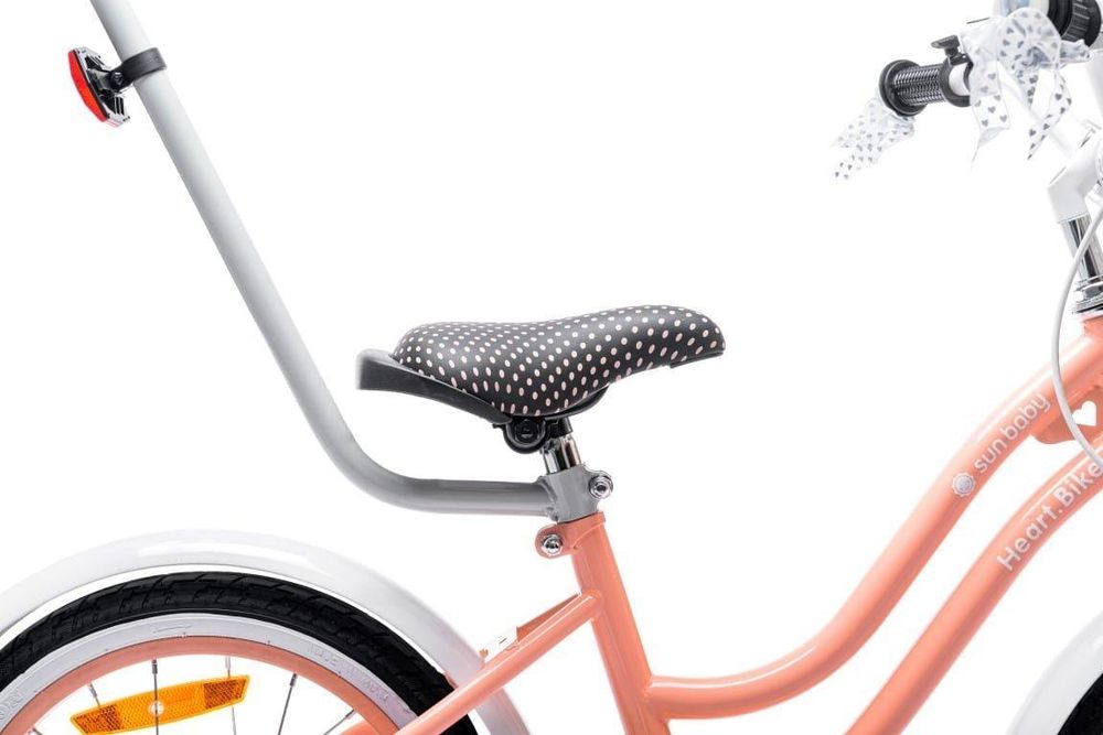 Detalle del asiento ajustable de la bicicleta SUN BABY