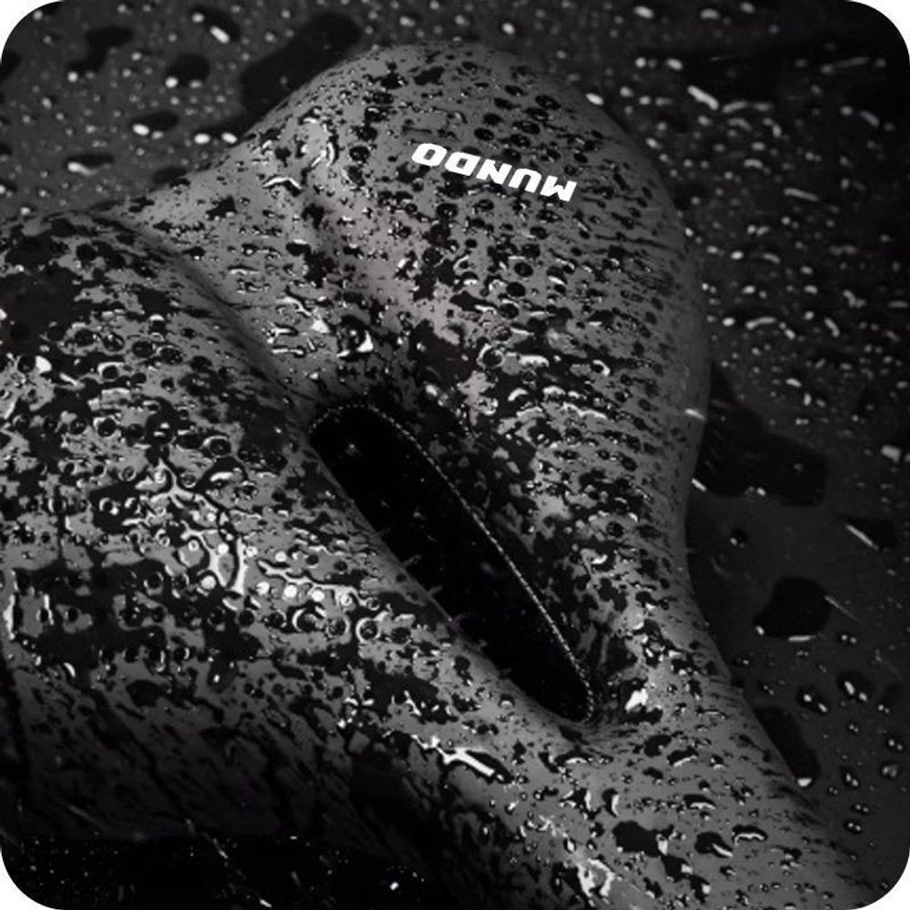 MUNDO® Fahrradsattel S4 Komfortsattel – ergonomisch, wasserdicht, mit Belüftung & Stoßdämpfung, breiter weicher Fahrradsitz mit Reflektor, schwarz