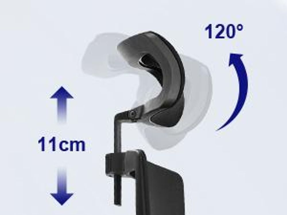 Aiibot Bürostuhl, Bürostuhl Ergonomisch Schreibtischstuhl mit Verstellbaren Armlehnen, weiche Lendenstütze und Kopfstütze, Chefsessel Drehstuhl 200 kg
