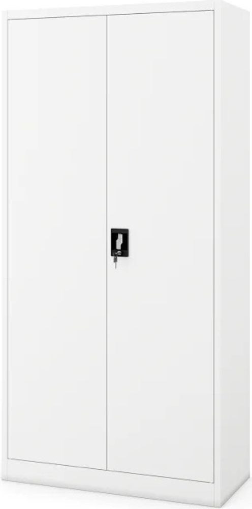 Aktenschrank Lagerschrank Mehrzweckschrank Metallschrank 4 Fachböden Pulverbeschichtung Stahlblech 185 cm x 90 cm x 40 cm