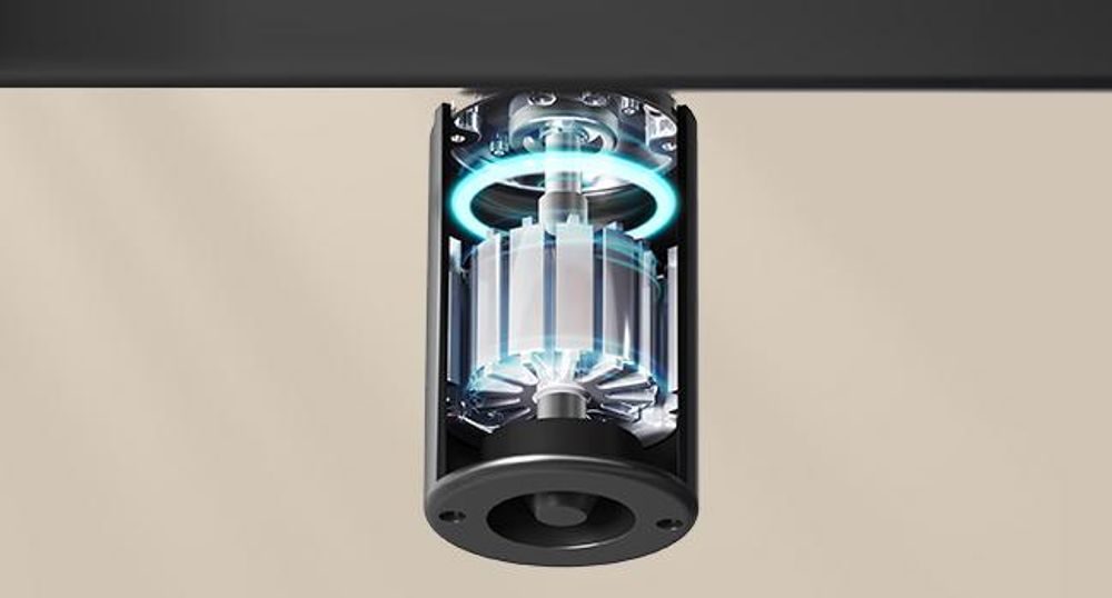 VASAGLE Höhenverstellbarer Schreibtisch elektrisch, Tischgestell mit 2 Haken
