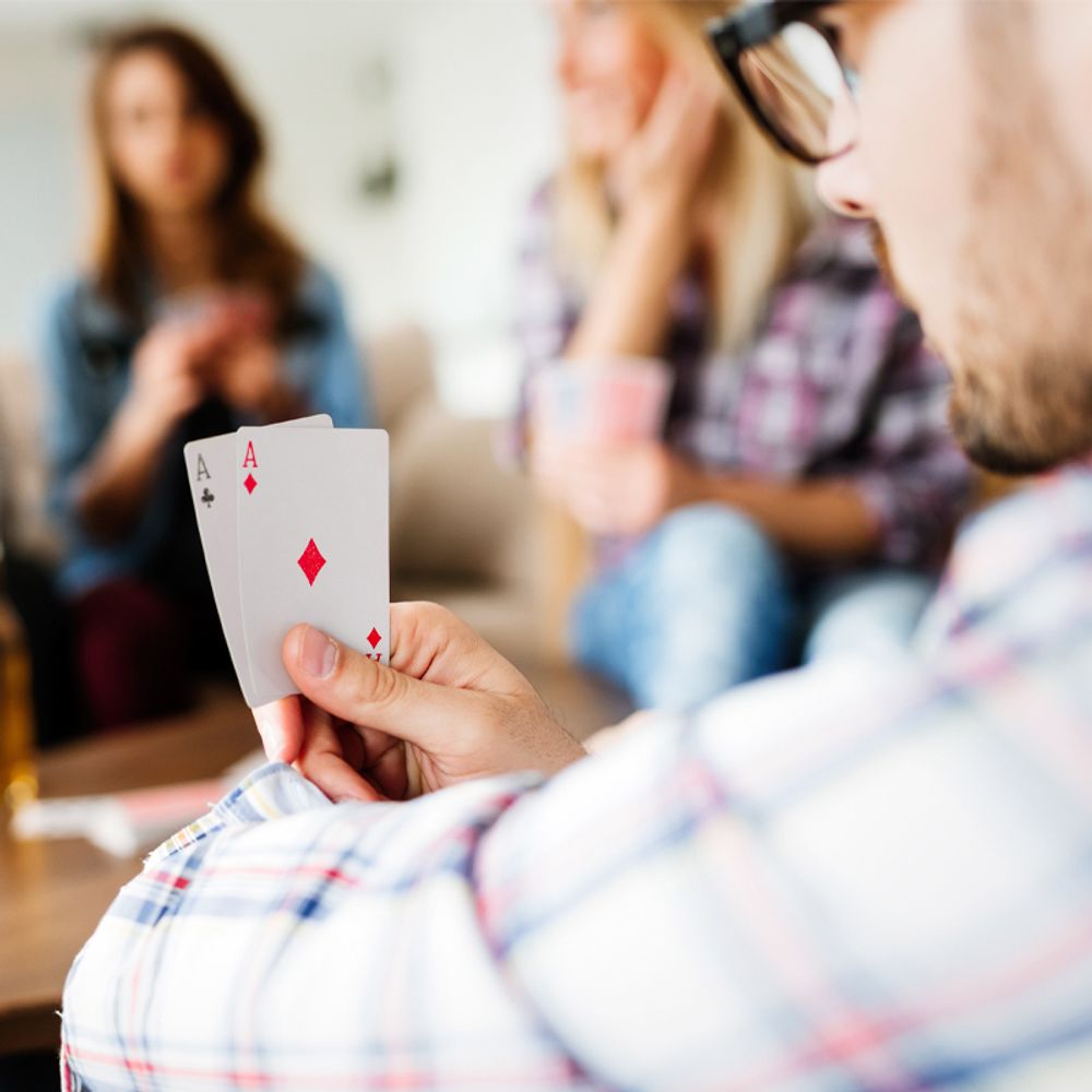 54 Spielkarten Spiel Karten Kartenspiel Pokerkarten Deck Poker Romme Canasta Bridge Skat Rot Retoo