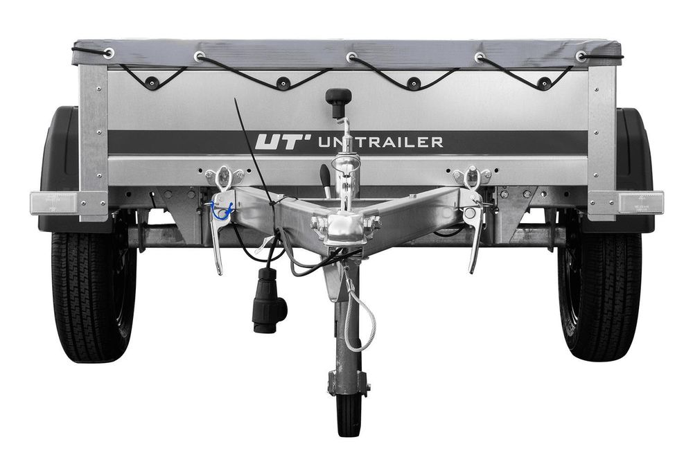 Kleinanhänger für Pkw Garden Trailer 150 KIPP 150x106 cm 750 kg [mit Flachplane, Planenträgern, Stützrad]