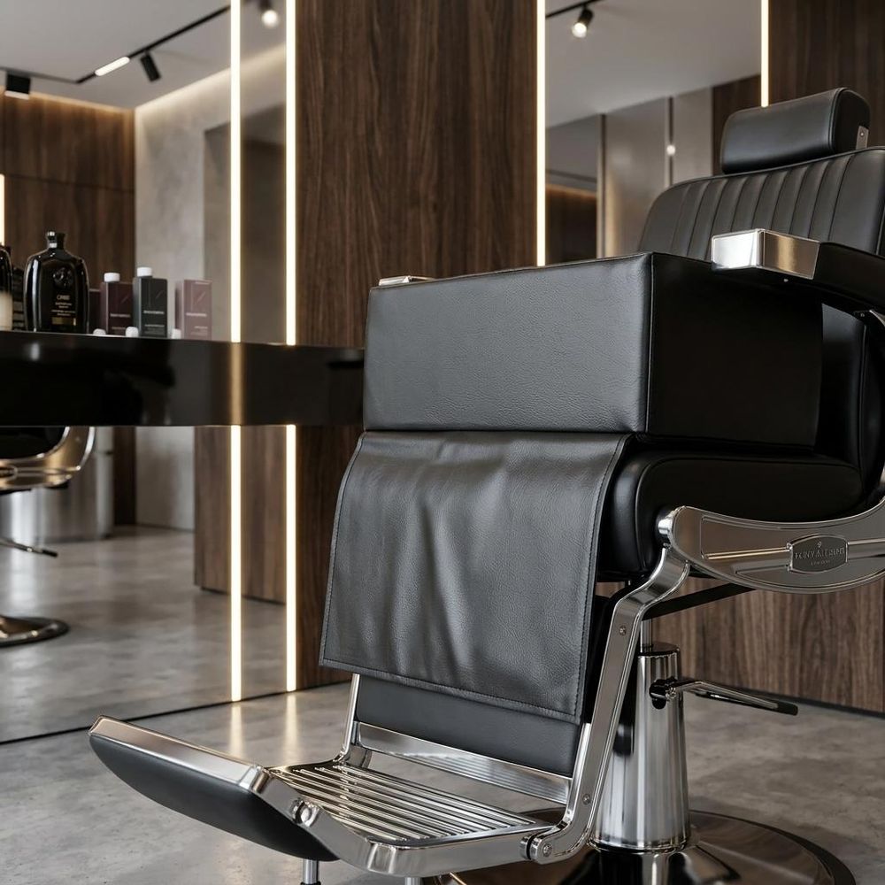 Kindersitz für Friseurstuhl schwarzer Sitzkeil Kindererhöhung für Friseursalon
