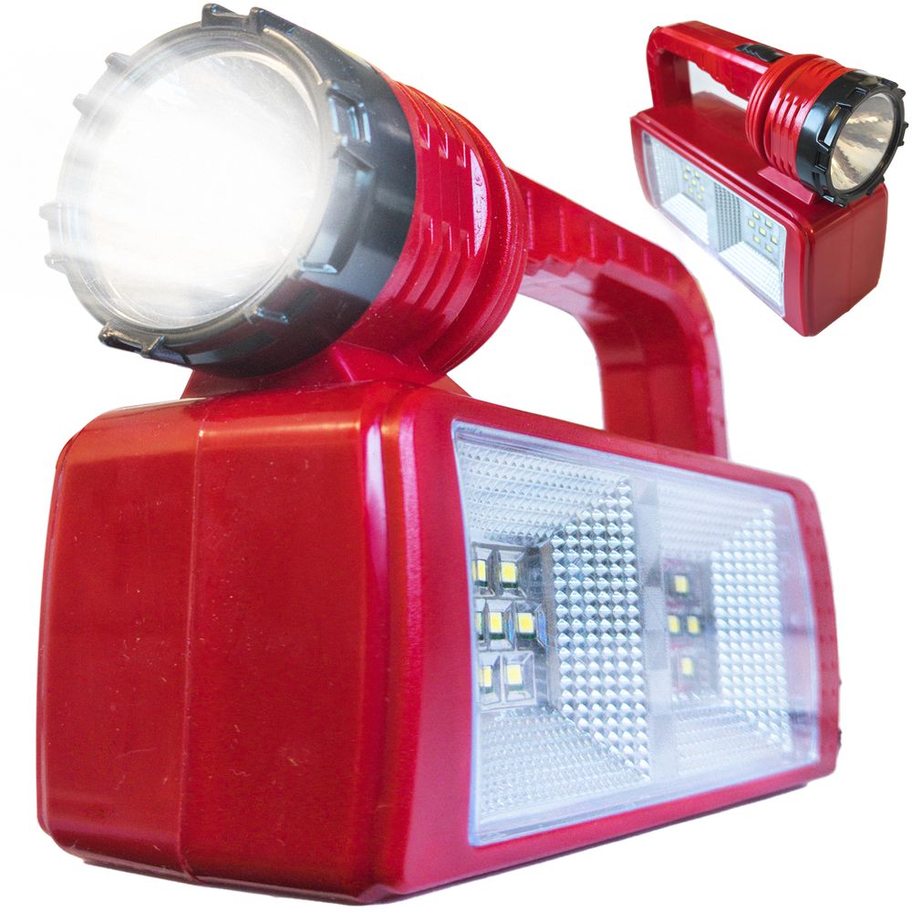 Taschenlampe Campinglampe Batteriebetrieben Werkstattlampe Handscheinwerfer für Outdoor Handlampe Tragbare Camping Laterne Flashlight Rot Retoo