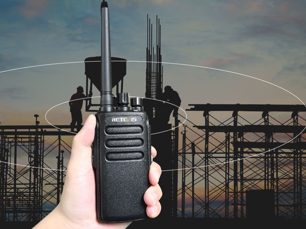 Retevis RT81 Funkgeräte Große Reichweit, DMR Radio, IP67 Wasserdicht, Digital Analog Klarer Klang, 2200mAh Industrial Walkie Talkies für die Fertigung