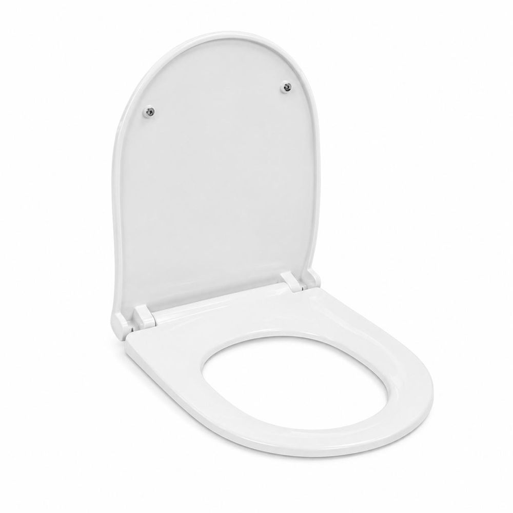 AQUA for you | Stand-WC – Cersanit Bonica Pro Oval - spülrandlos - 61x35,8x84 cm - Universalabgang - Weiß - mit Spülkasten, WC-Sitz, Softclose, Toilette