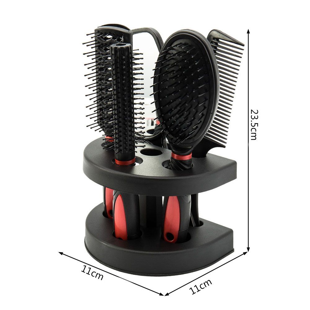 Haarbürste 5 tlg Satz Profi Entwirrbürste Detangler-Bürste Stylingbürste Föhnbürste Hair Haare ohne Ziepen Einzigartige Damen Herren Locken Lange Reto