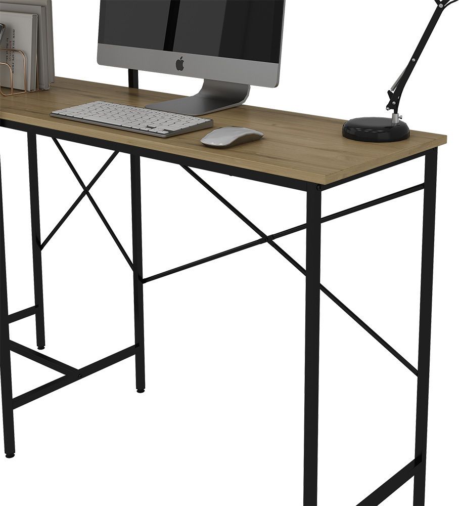 Schreibtisch Vicco Fyrk Eiche rustikal 120 x 40 cm, Model 40686