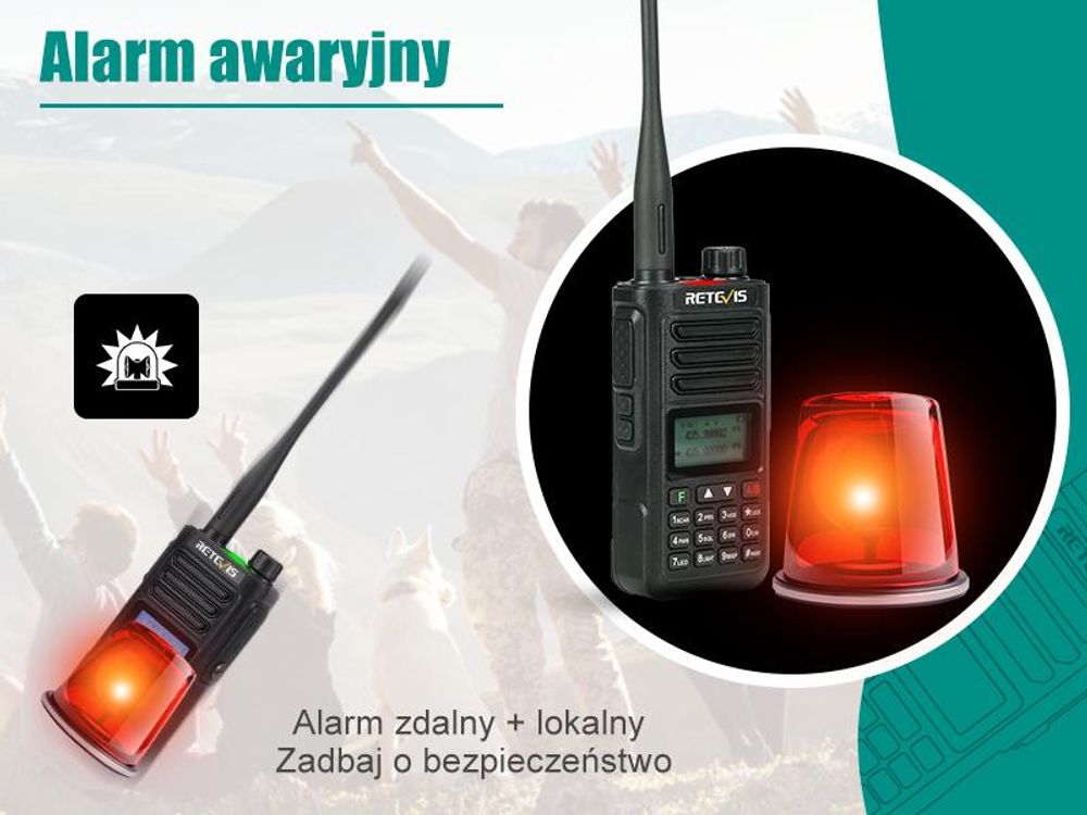 Radiotelefon amatorski Retevis RA89, duża moc, wodoodporność IP68, dwuzakresowy, VFO, akumulator 2500 mAh, ładowalne walkie-talkie typu C (2 szt., czarny)