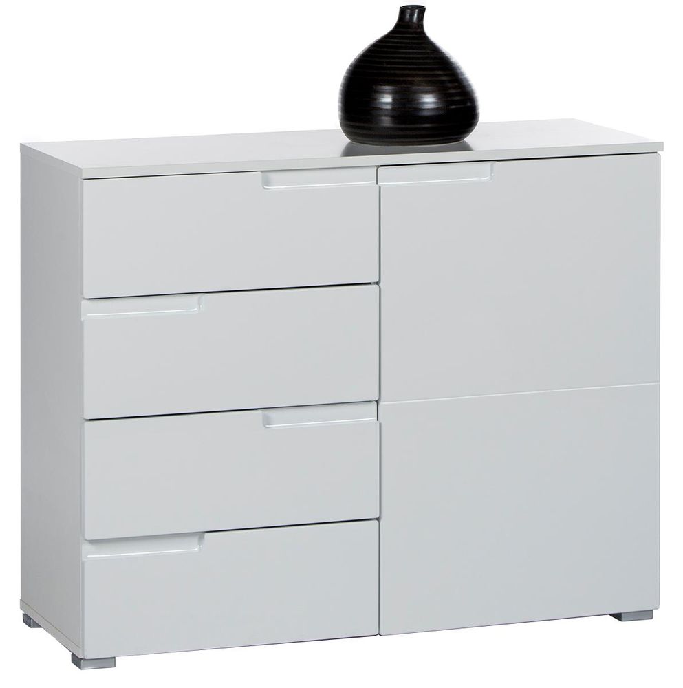 Suzette V – Moderne Kommode mit Hochglanz-Front und praktischem Stauraum