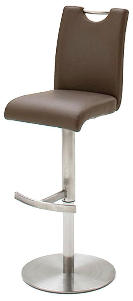 Barhocker "Amiens I" – moderner Hocker mit 360° Drehfunktion und stufenloser Höhenverstellung
