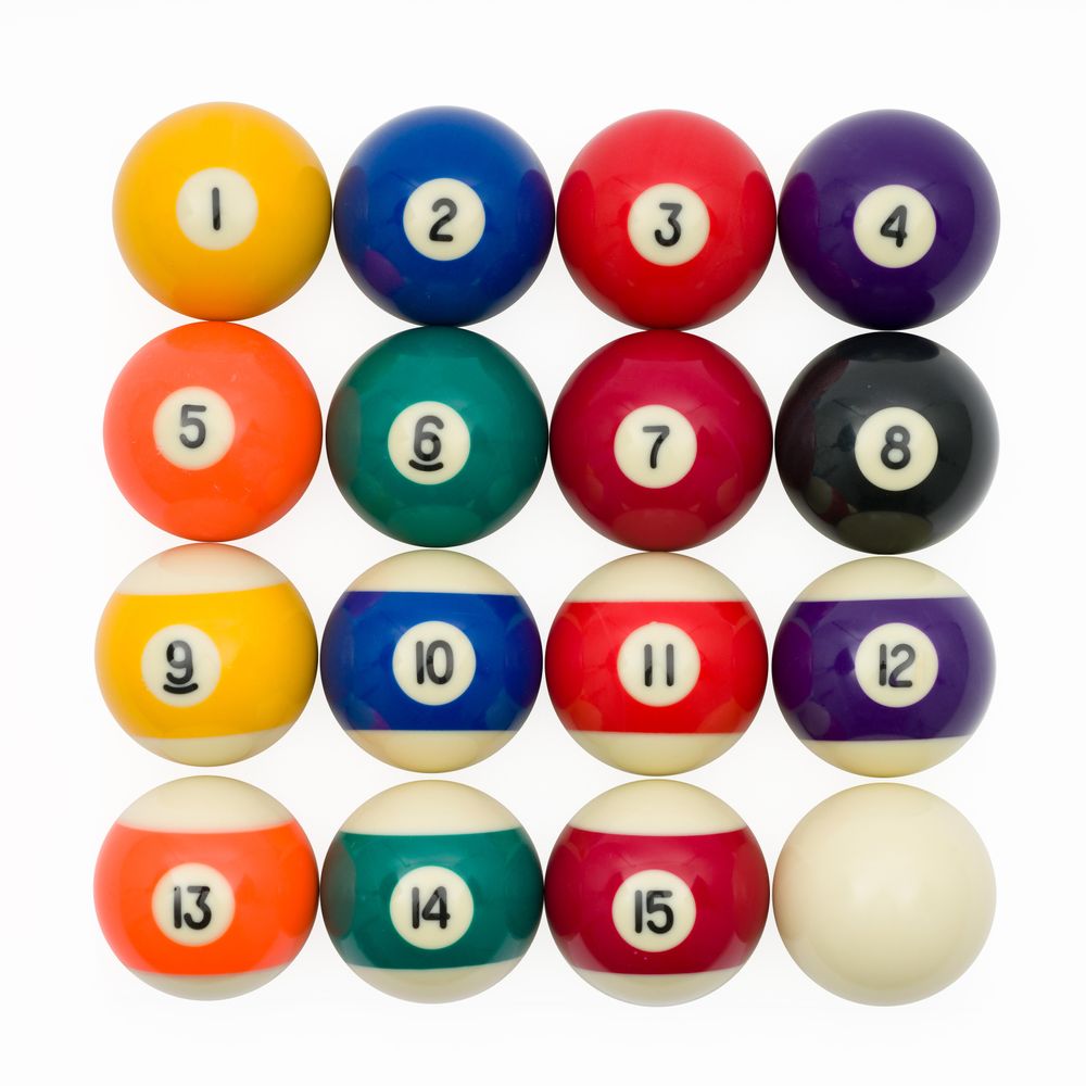 Sportime Billardkugeln "Pool Sport", ø 54 mm