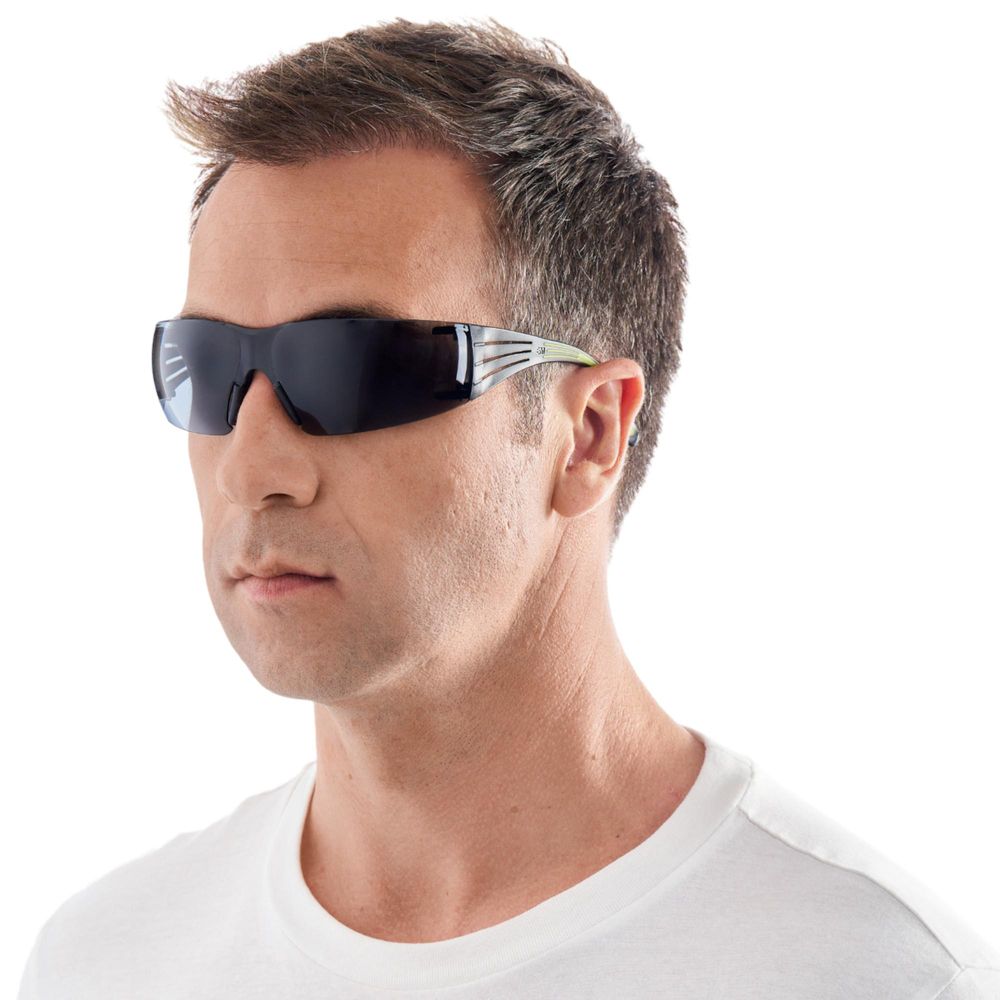 3M™ SecureFit™ Schutzbrille - Sicherheitsbrille Laborbrille - Graues Glas UV 99%