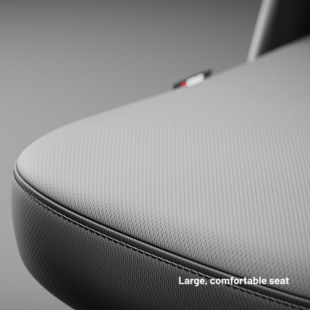 Diablo V-Light Bürostuhl Ergonomisch Schreibtischstuhl 3D Armlehnen Integrierte Lendenwirbelstütze Belastbar bis 110 kg Grau