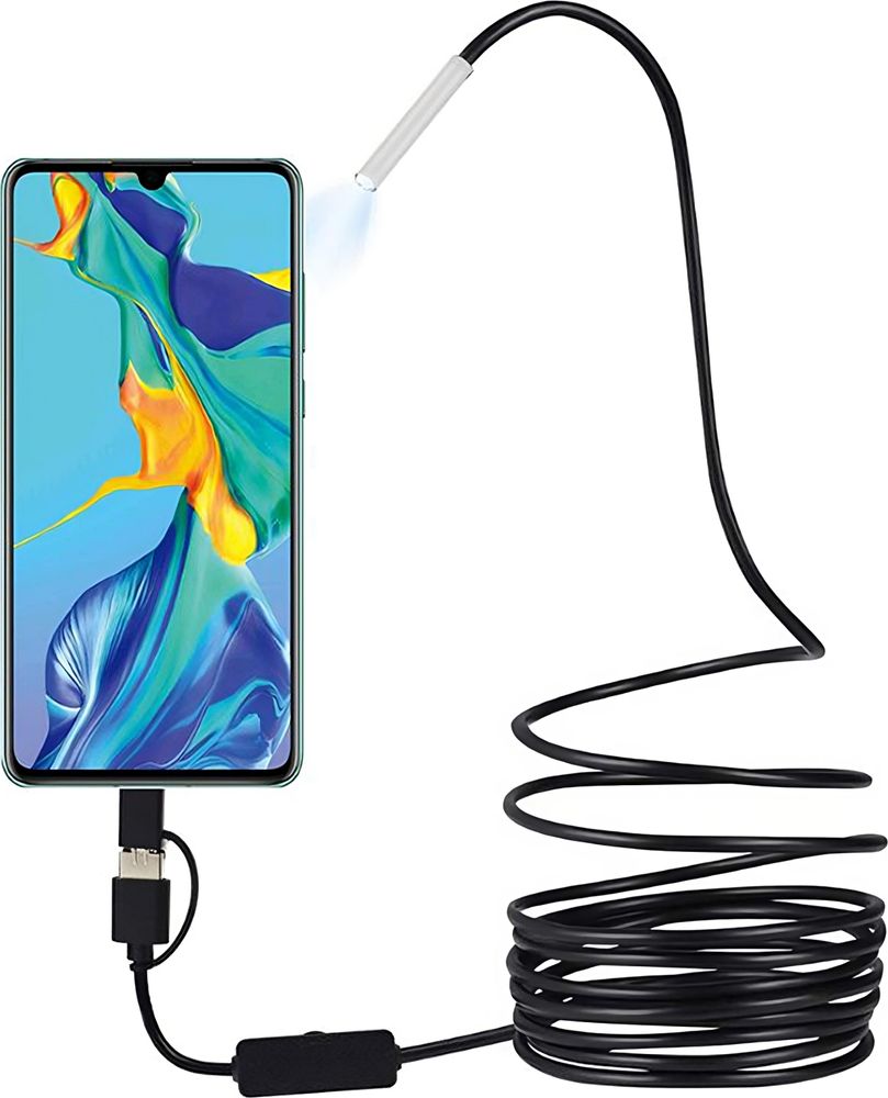 Halbstarres 5-Meter-Kabel für tiefe Einblicke