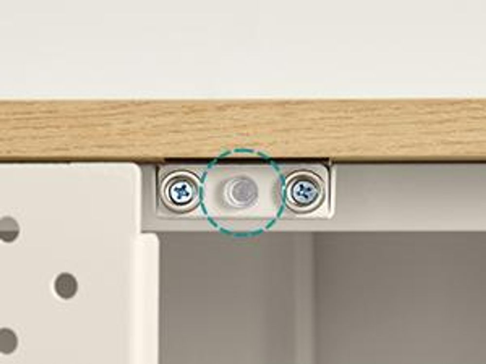 SONGMICS Sideboard Küchenschrank, verstellbarer Einlegeboden, 80x40x76 cm, Sandbeige-Naturbeige