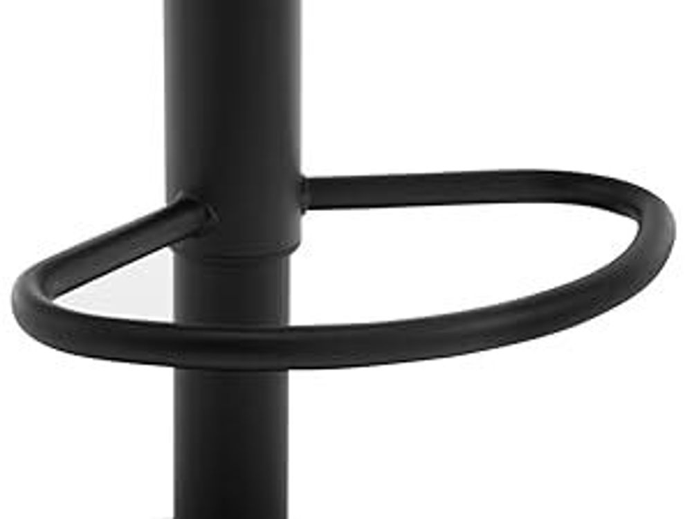 WOLTU Barhocker, höhenverstellbar drehbar, mit Fußstütze Metallgestell, Netzgewebe, Schwarz