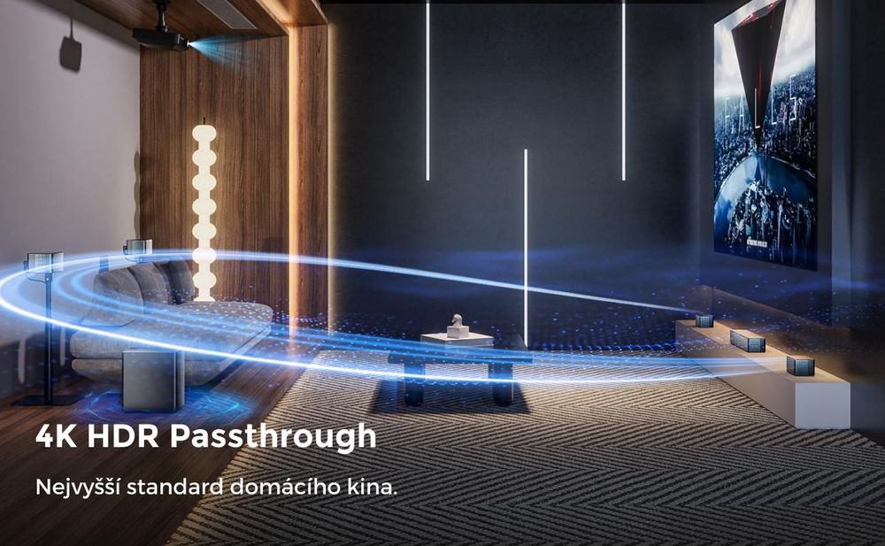 ULTIMEA Poseidon D80 Boom + Speaker Stands Soundbar, 7.1kanálový soundbar s Dolby Atmos, bezdrátovým subwooferem a stojany na reproduktory