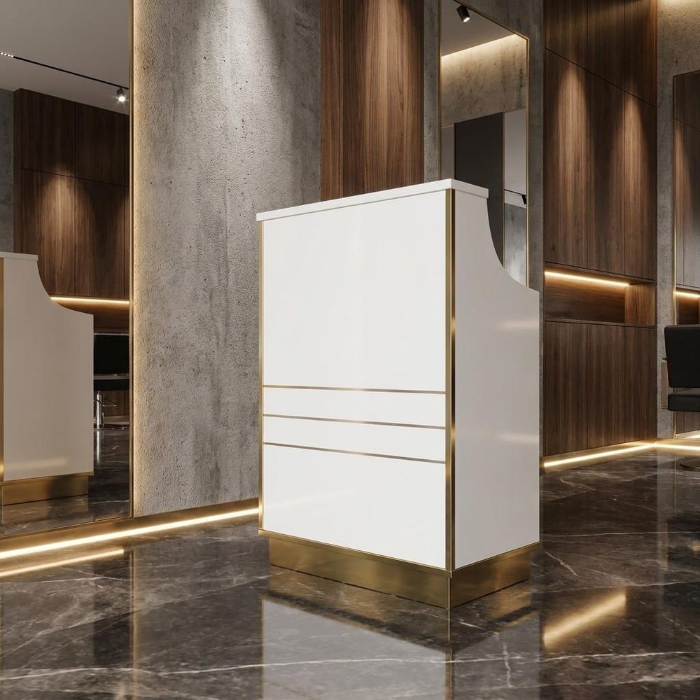 Podstawa recepcji do zabudowy pod recepcję 80 cm kosmetyczna do salonu SPA