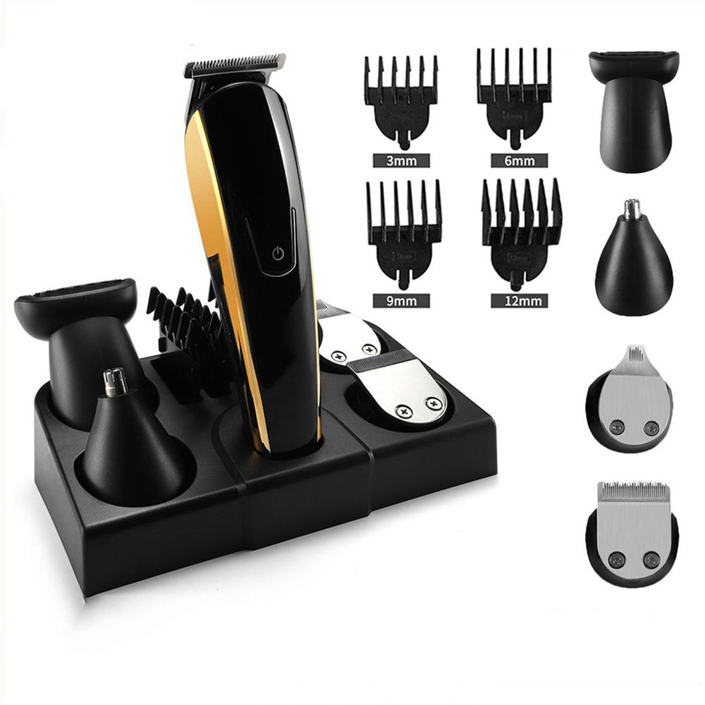 Haarschneidemaschine Set Haarschneider Herren mit 10 Aufsätze Elektrisch Bartschneider Haartrimmer Langhaarschneider Nasentrimmer Barttrimmer Retoo