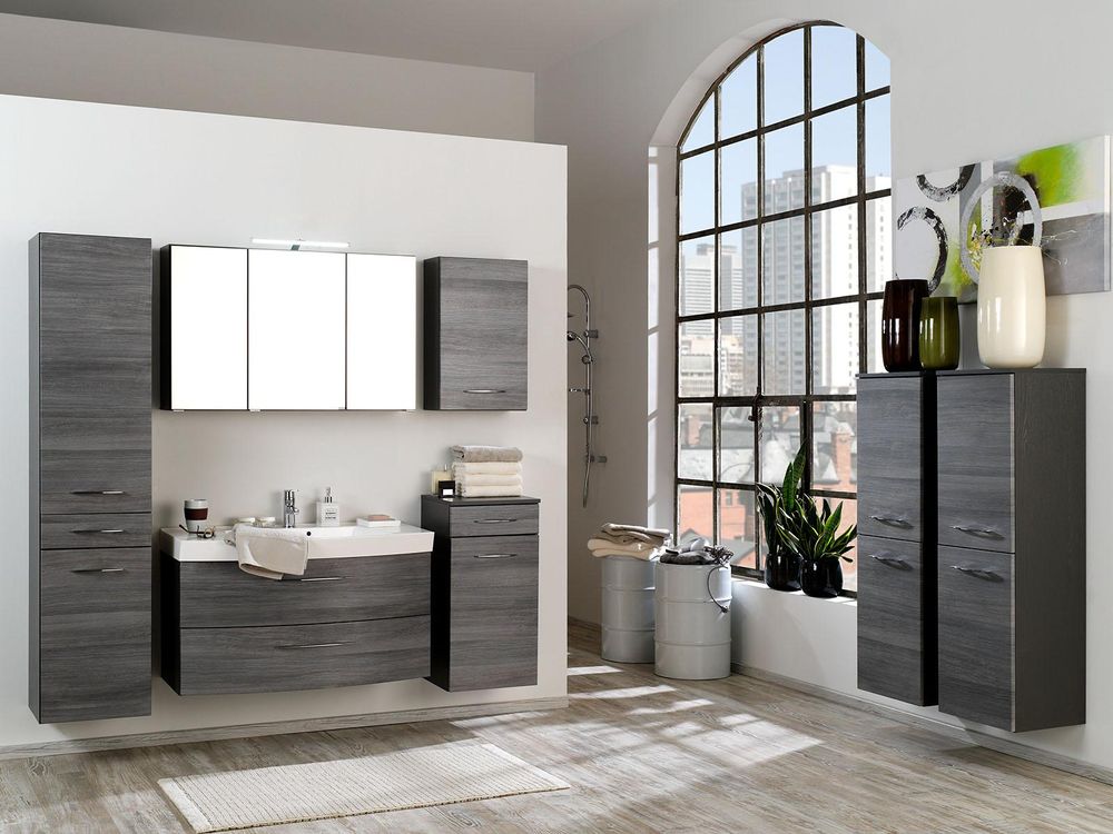 Graphit I Unterschrank – Moderner Badschrank mit Softclose & Stauraum
