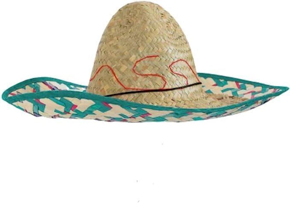 Kostüm-Set Poncho und Sombrero 2-teilig Hut und Poncho EL Sancho, Einheitsgröße