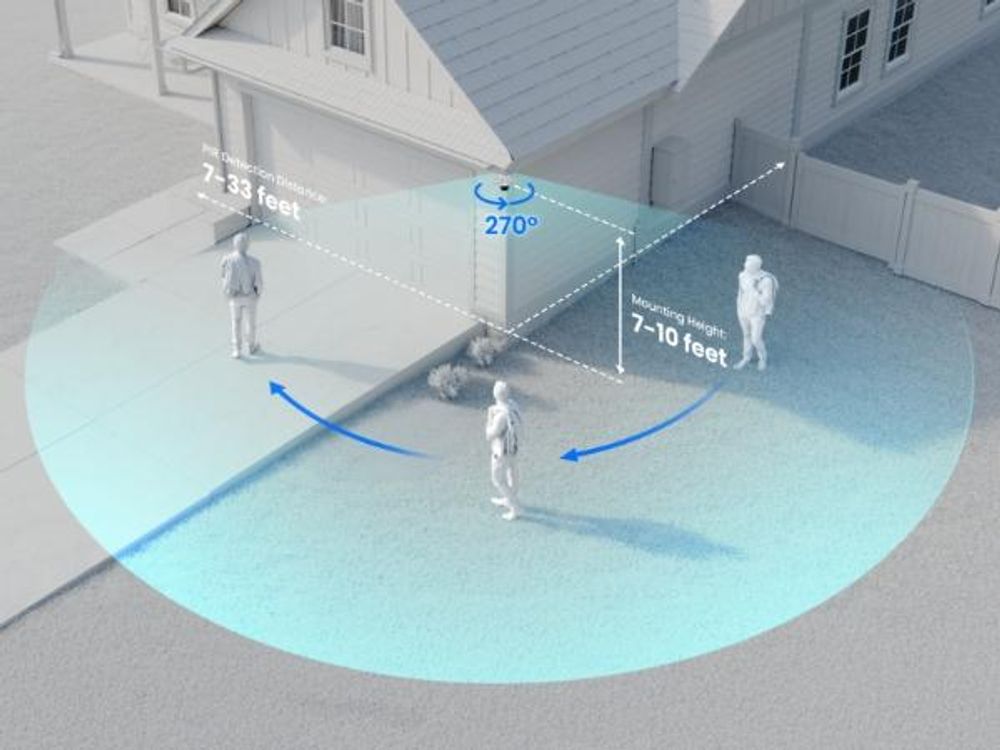 Reolink TrackFlex Floodlight WiFi, 4K WLAN Kabelgebundene Flutlicht-Außenüberwachungskamera, 360° Auto-Tracking, KI-Videosuche ohne Abo, KI Erkennung