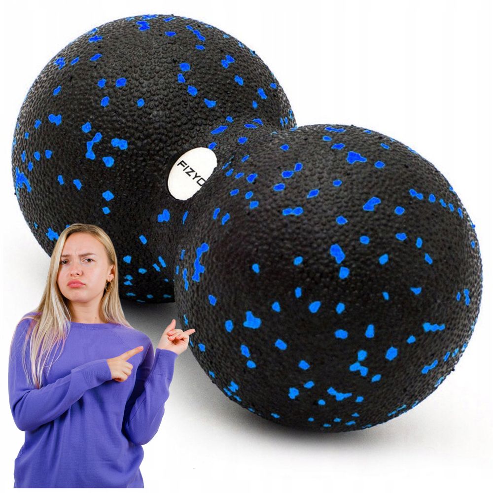 Produktfoto des Massageballs DuoBall FIZYO 16x8 cm auf weißem Hintergrund