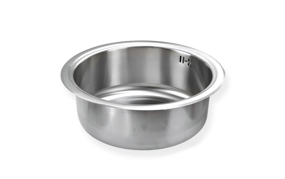 Edelstahl Einbauspüle "Ronda 1" Küchenspüle Waschbecken Rundbecken Rundspüle Spüle rund