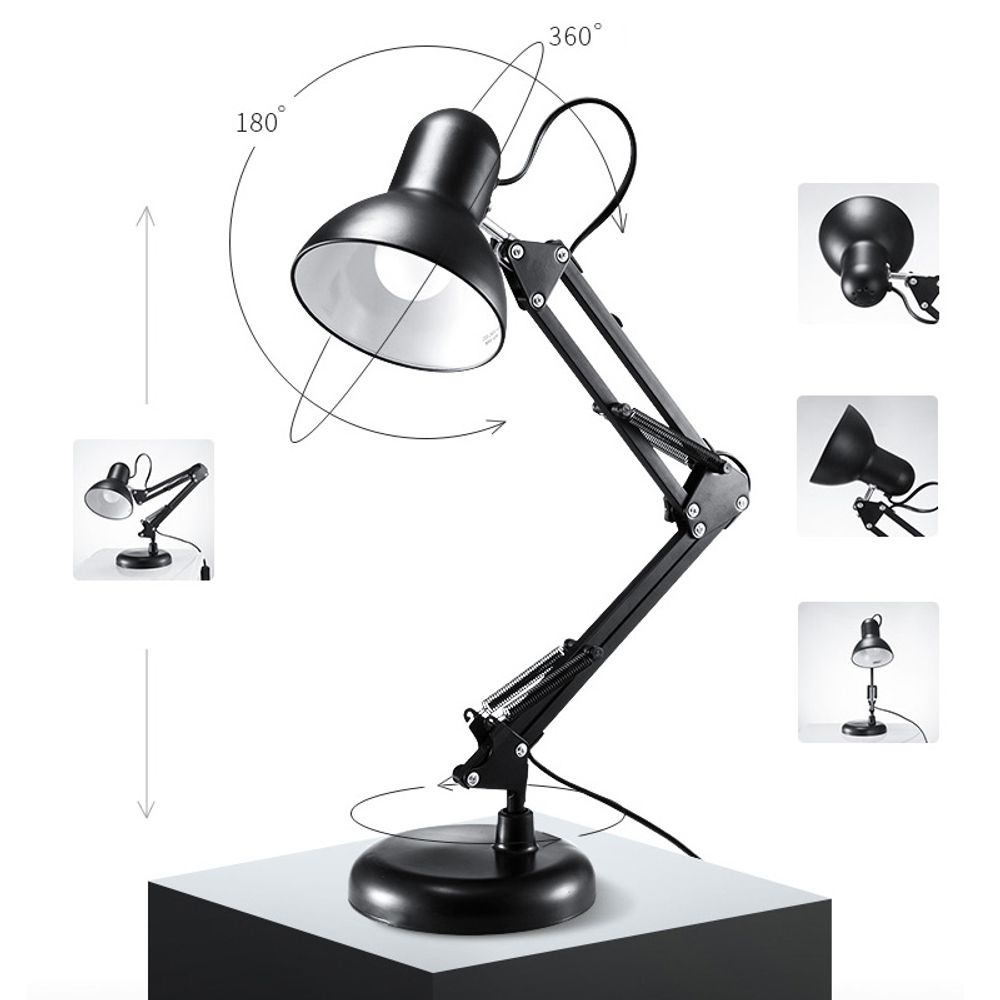 Schreibtischlampe Retro Tischleuchte E27 LED Beistelllampe Beistelllampe Nachttischlampe Nachttischlampe Leuchtmittel Tischlampe Bürolampe Retoo