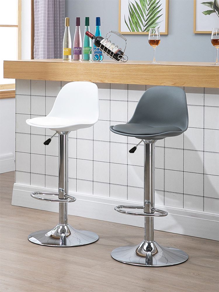 WYCTIN 2er Barhocker Barstuhl höhenverstellbar 360° drehbar Kunstleder,Grau