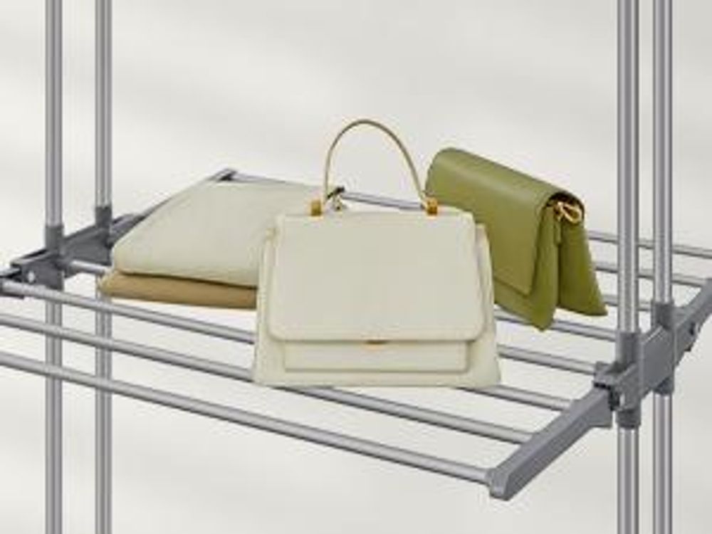 SONGMICS Wäscheständer, Standtrockner 4 Ebenen, klappbar, rollbar, Sockenhalter, 63,5 x 125,5 x 172,5 cm, grau