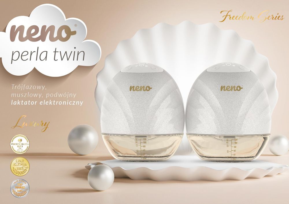 Neno Perla Twin – Bezprzewodowy podwójny laktator hands-free z 3 trybami pracy