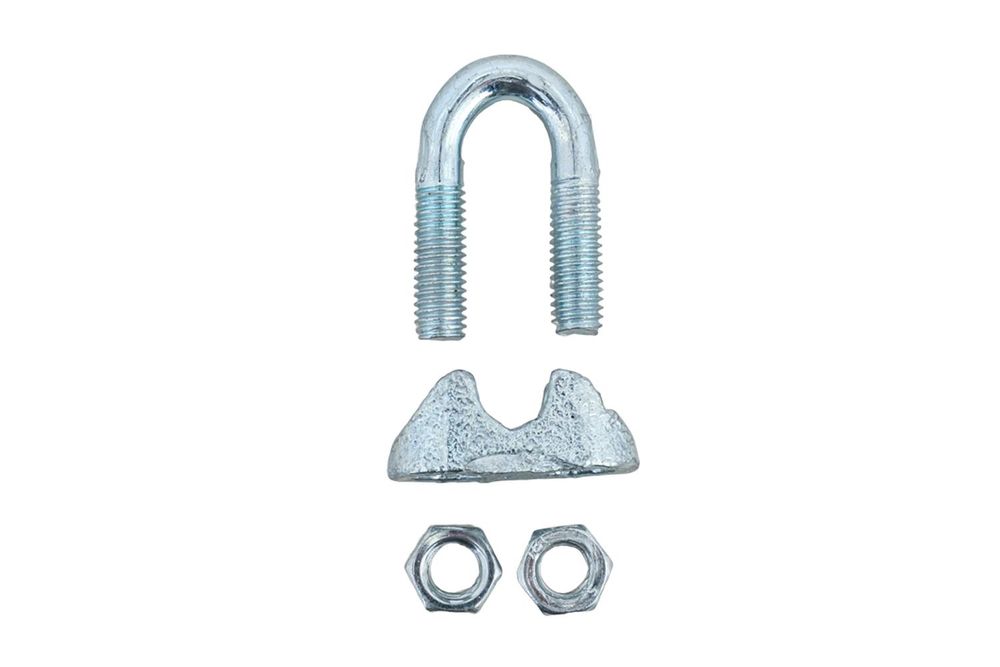 DROMET Seilklemme ZL.6 für 6mm Stahlseile | M5 Bügelklemme verzinkt DIN 741