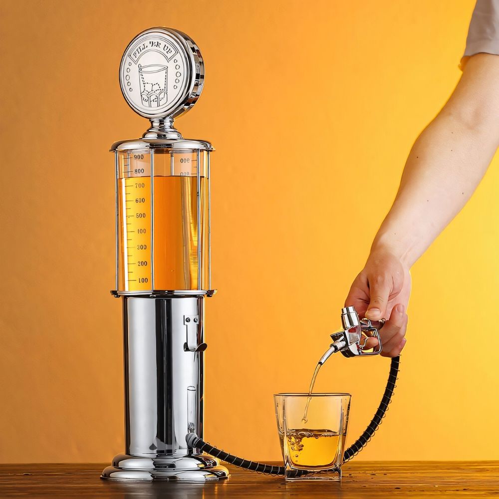 Getränkespender mit Zapfhahn für kalte Getränke 1L - mit Ständer - Ideal für Partys, Gartenparty, Gastro - Wasserspender, Saftspender - Retoo