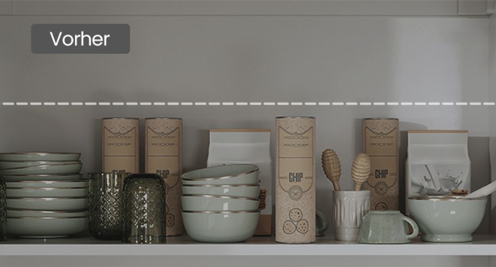 Platz im Schrank verschwenden
