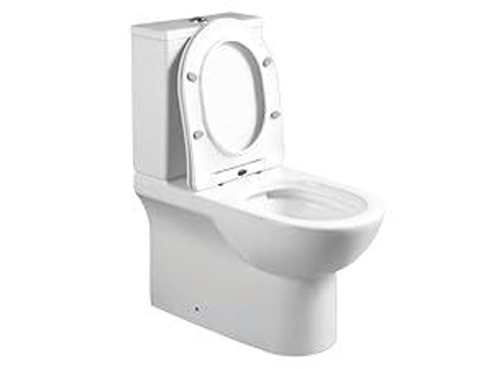 Lavita | WC Kompakt- Poseidon - Weiß - Mit Absenkautomatik - Modernes Design - Wandhängendes Wc