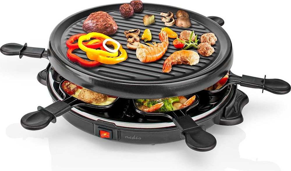 Nedis FCRA210FBK6, 6 Person(en), Metall, Kunststoff, 6 Zone(n), Schwarz, Rund, Leiter