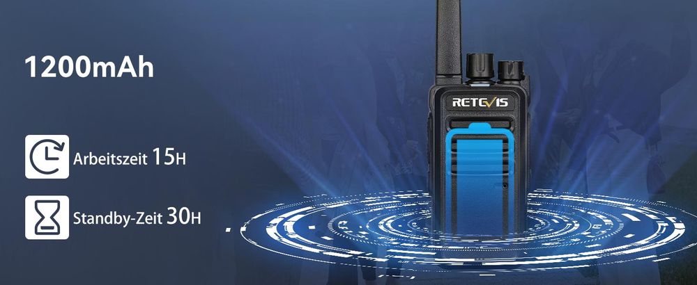 Retevis RT668 Funkgerät Großer Reichweite, PMR446 Walkie Talkie für Erwachsene, Handfunkgerät mit VOX Energiesparfunktion für Familien, Camping
