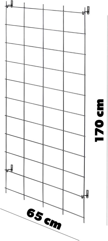 KADAX Rankgitter, Rankhilfe aus Stahl, Wandgitter für Pflanzen, Garten, Balkon, Terrasse, Drahtgitte