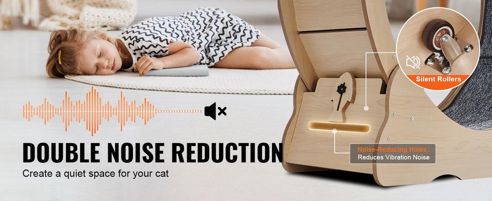 VEVOR Katzen-Laufrad, großes Katzenlaufband für Hauskatzen, 91 cm Katzen-Laufrad zum Laufen/Gehen/Trainieren, geeignet für die meisten Katzen bis zu 6 kg