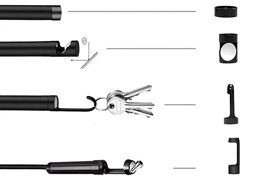 Endoskopkamera Profi WiFi WLAN Endoskop mit LED Licht Inspektionskamera Endoscope Kamera mit Wasserdicht IP67 Objektiv Retoo