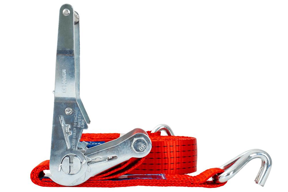 Unitrailer 8 M/50 Mm/5 T Rotes Transportband Mit Spannvorrichtung