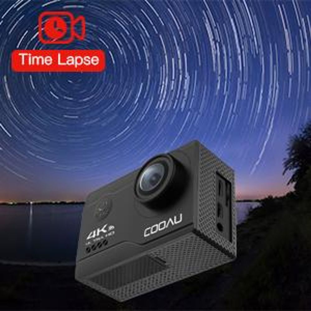 4K Action cam 20MP WiFi Sports Kamera Ultra HD Unterwasserkamera 40m 170 ° Weitwinkel 2.4G Fernbedienung Zeitraffer mit 2 Stk Akkus & 32 GB SD Karte