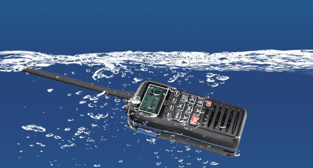 Retevis RM40 Marineradio GPS, IP67 Wasserdichtes Professionelles Handheld DSC Radio, Tragbares Zwei-Wege-Funkgerät Schwimmend, Marine Transceiver für Rettung, Küstenwache (Schwarz, 1 Stück)