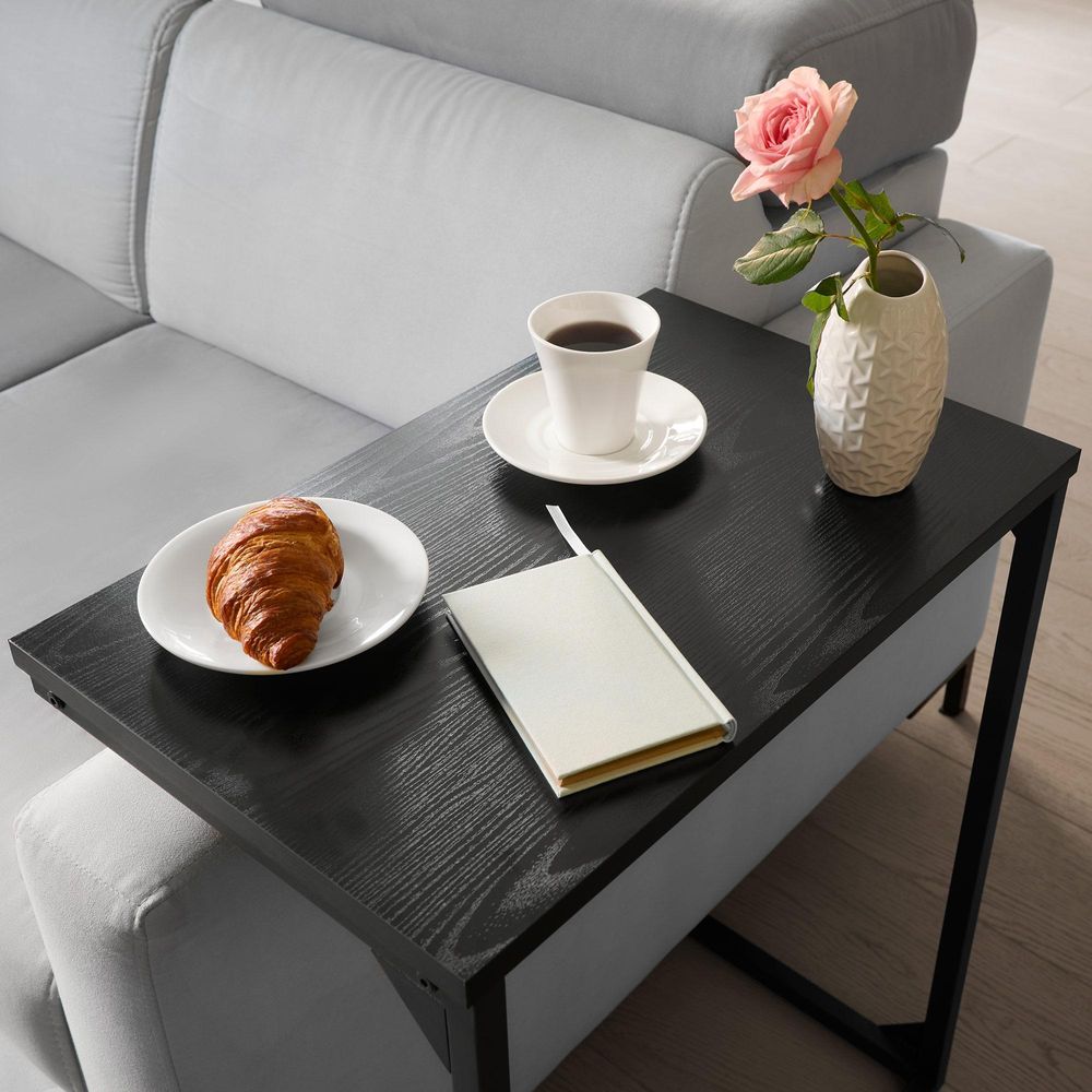 di volio Beistelltisch Mersala – C-Form Sofatisch für Wohnzimmer & Bett, kompakt & stabil, modernes Design
