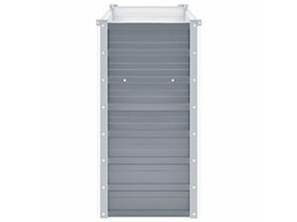 vidaXL Garten-Hochbeet Verzinkter Stahl 160x40x77 cm Grau